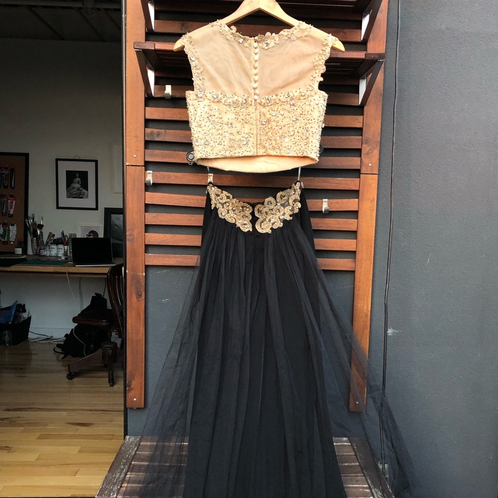 two piece indian gown